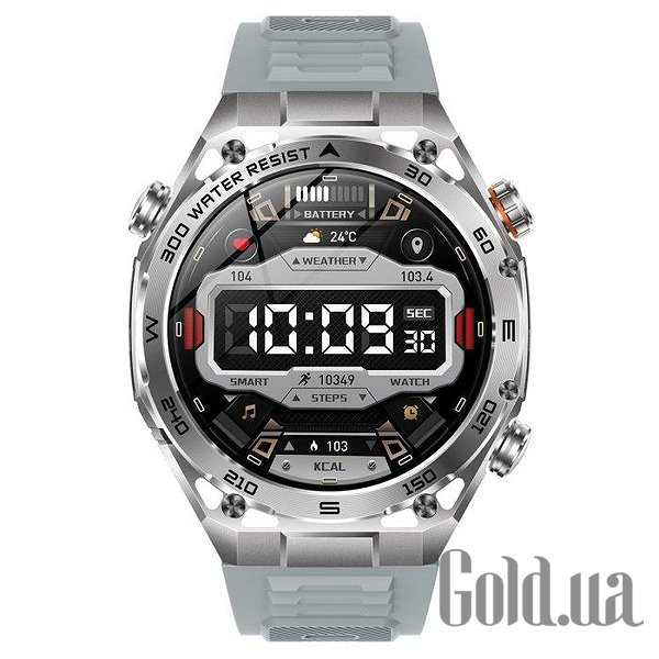 UWatch Смарт часы Smart Flash Rubber Silver 3899 bt3899 – изображение 2