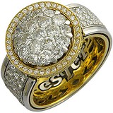 Золотое кольцо с бриллиантами, 1619528