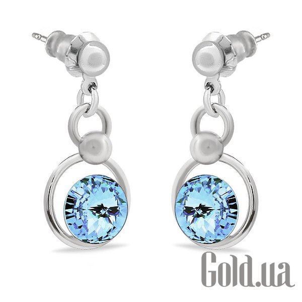 

Серьги с подвесками Kobi, Стальной, Серьги с кристаллами Swarovski