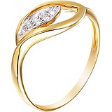 Женское золотое кольцо с бриллиантами, 1645128