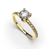 Золотое кольцо с бриллиантами, 1768264