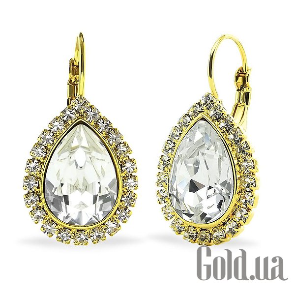 

Серьги Kobi, Желтый, Серьги с кристаллами Swarovski в позолоте