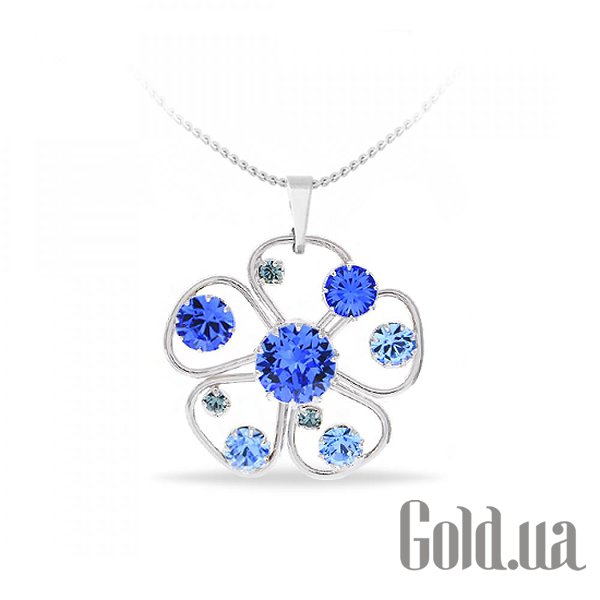 

Женские колье и кулоны Kobi, Стальной, Кулон с цепочкой с кристаллами Swarovski