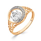 Женское золотое кольцо с куб.циркониями, 1512777