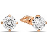 Золоті сережки з кристалами Swarovski, 1548361