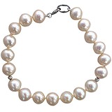 Жіночий Срібний браслет з культив. перлами, 1604425