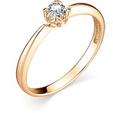 Золотое кольцо с бриллиантом, 1617737