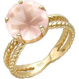 Женское золотое кольцо с кварцем, 1636937