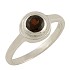 Женское серебряное кольцо с гранатом - фото 1
