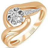 Женское золотое кольцо с бриллиантами, 1700937