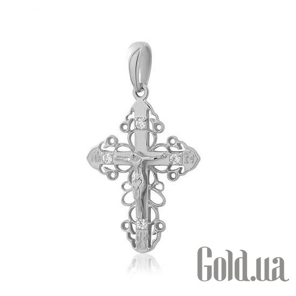 

Кулон-крестик Украина, Золотой кулон с Swarovski Zirconia