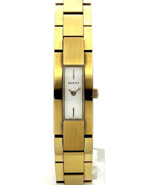 Gucci Женские часы 4605L 24605 g.-plated, white dial, g.-plated