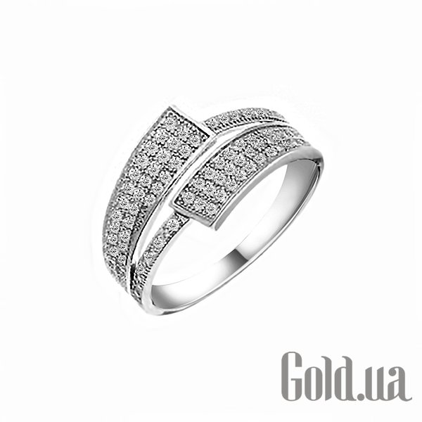

Женские кольца Lurie Jewelry, Женское серебряное кольцо с куб. циркониями, 17