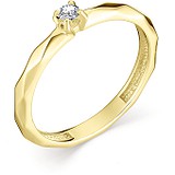 Золотое кольцо с бриллиантом, 1617738