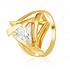 Женское золотое кольцо с куб. цирконием - фото 1