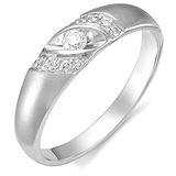 Золотое обручальное кольцо с бриллиантами, 1643082