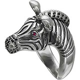 Женское серебряное кольцо с куб. циркониями, 1654346