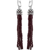 Серебряные серьги с куб. циркониями и кристаллами Swarovski, 1677130