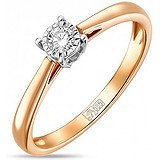 Золотое кольцо с бриллиантом, 1688650