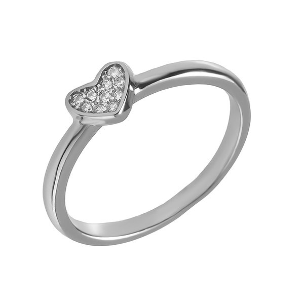 Серебряное кольцо с куб. циркониями
