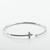 Женский серебряный браслет с куб. циркониями, 1797194