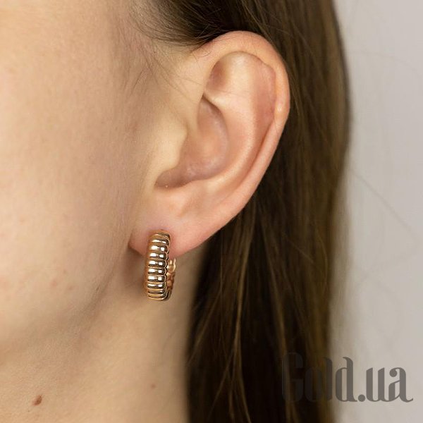 Золотые серьги DIA3203248 – изображение 3