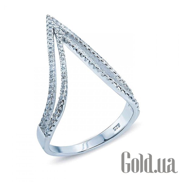 

Женские кольца Lurie Jewelry, Женское серебряное кольцо с куб. циркониями, 17