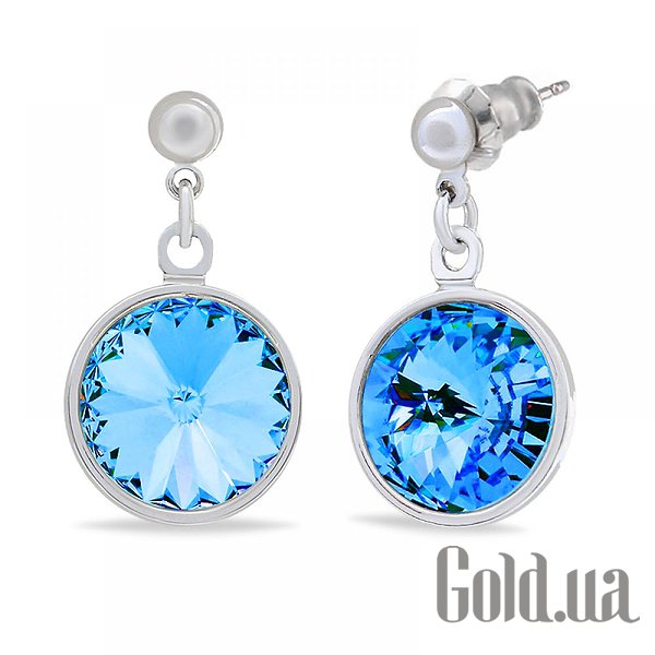 

Серьги с подвесками Kobi, Стальной, Серьги с кристаллами Swarovski