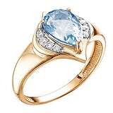 Женское золотое кольцо с топазом, 1541451