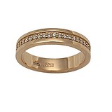 Золотое обручальное кольцо с бриллиантами, 1548363