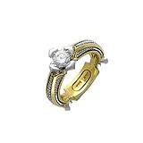 Женское золотое кольцо с бриллиантами, 1619531