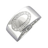 Женское серебряное кольцо с куб. циркониями, 1620299