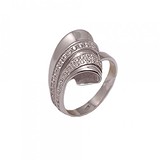 Женское серебряное кольцо с куб. циркониями, 1621067