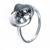Женское золотое кольцо с бриллиантами, 1627211