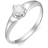 Золотое кольцо с бриллиантом, 1643083