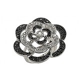 Женское серебряное кольцо с куб. циркониями, 1650507