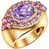 Roberto Bravo Женское золотое кольцо с аметистом, сапфирами и бриллиантами - фото 1