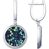 SOKOLOV Серебряные серьги с кристаллами Swarovski, 1677131