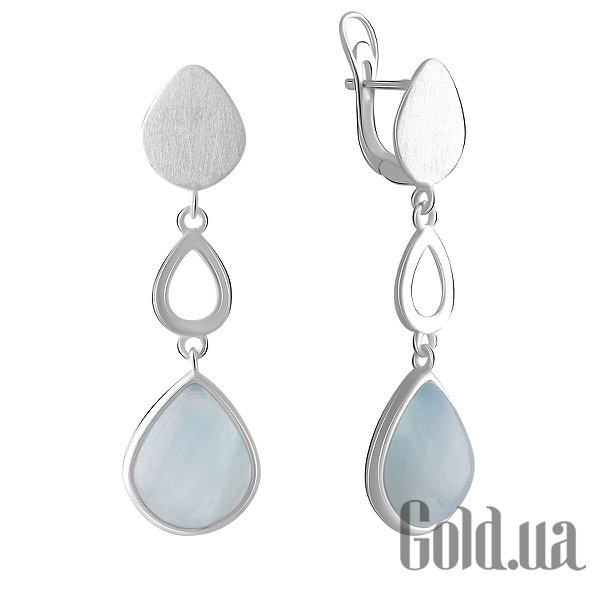 

Серьги с подвесками Fresh Jewelry, Серебряные серьги с аквамаринами