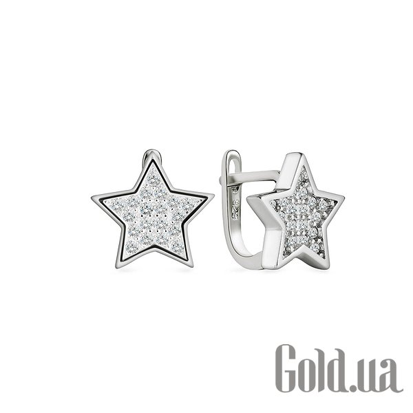 

Серьги Silvex925, Серебряные серьги с куб. циркониями