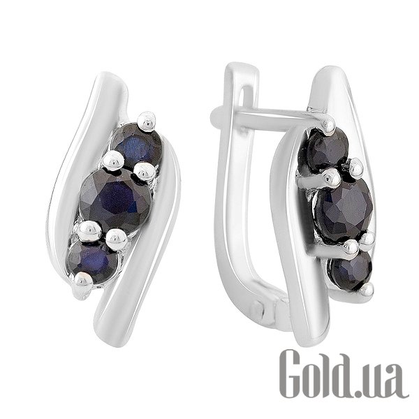 

Серьги Fresh Jewelry, Серебряные серьги с сапфирами