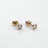 Золотые серьги с бриллиантами, 1796939