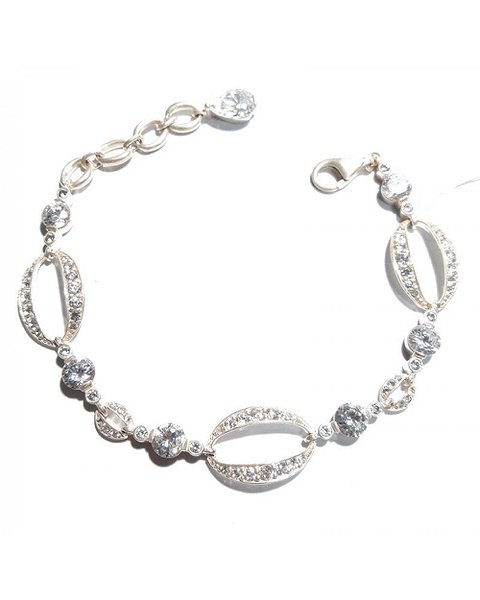 Thomas Sabo Женский серебряный браслет с куб. циркониями A717-1-066
