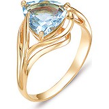 Женское золотое кольцо с топазом, 1541452