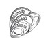 Женское серебряное кольцо с куб. циркониями - фото 1