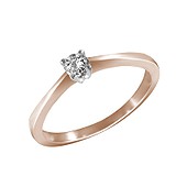 Золотое кольцо с бриллиантом, 1680972