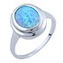 Женское серебряное кольцо с опалом - фото 1