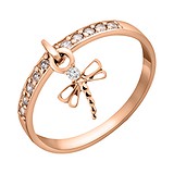 Женское золотое кольцо с бриллиантами, 1734220