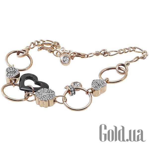 

Браслет Украина, Женский золотой браслет с куб. циркониями, 21.5