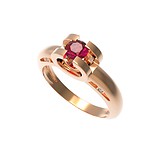 Женское золотое кольцо с рубином, 1746764
